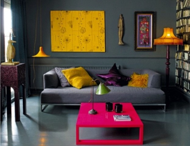 Inspiração de cores para sala de estar 7
