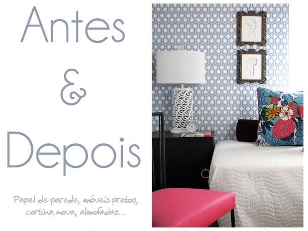 Antes e depois: quarto