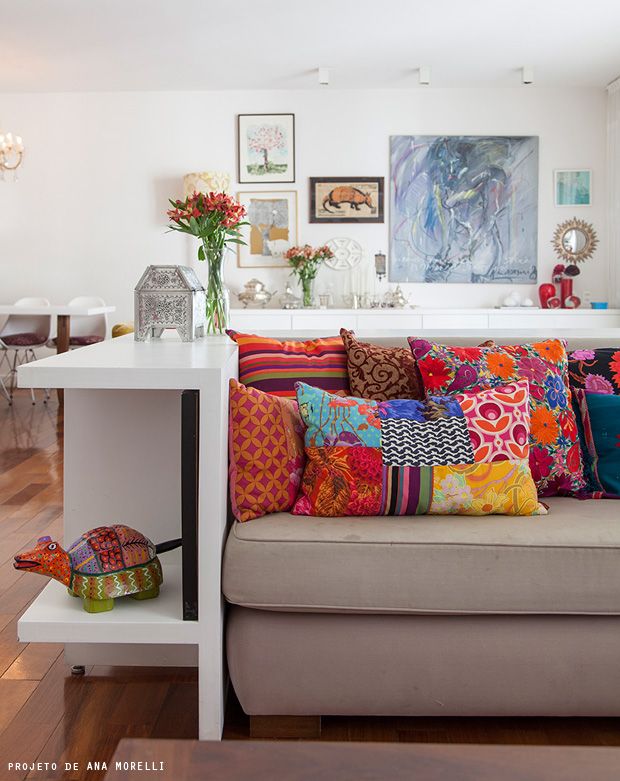 Decoração colorida